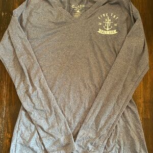 Salt Life Heathered Blue Long Sleeve Tee